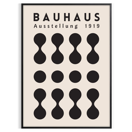 space Bauhaus abstract art poster captivating wall modern touch perfect gift enthusiasts room timeless design available A4 cm A0 sizes