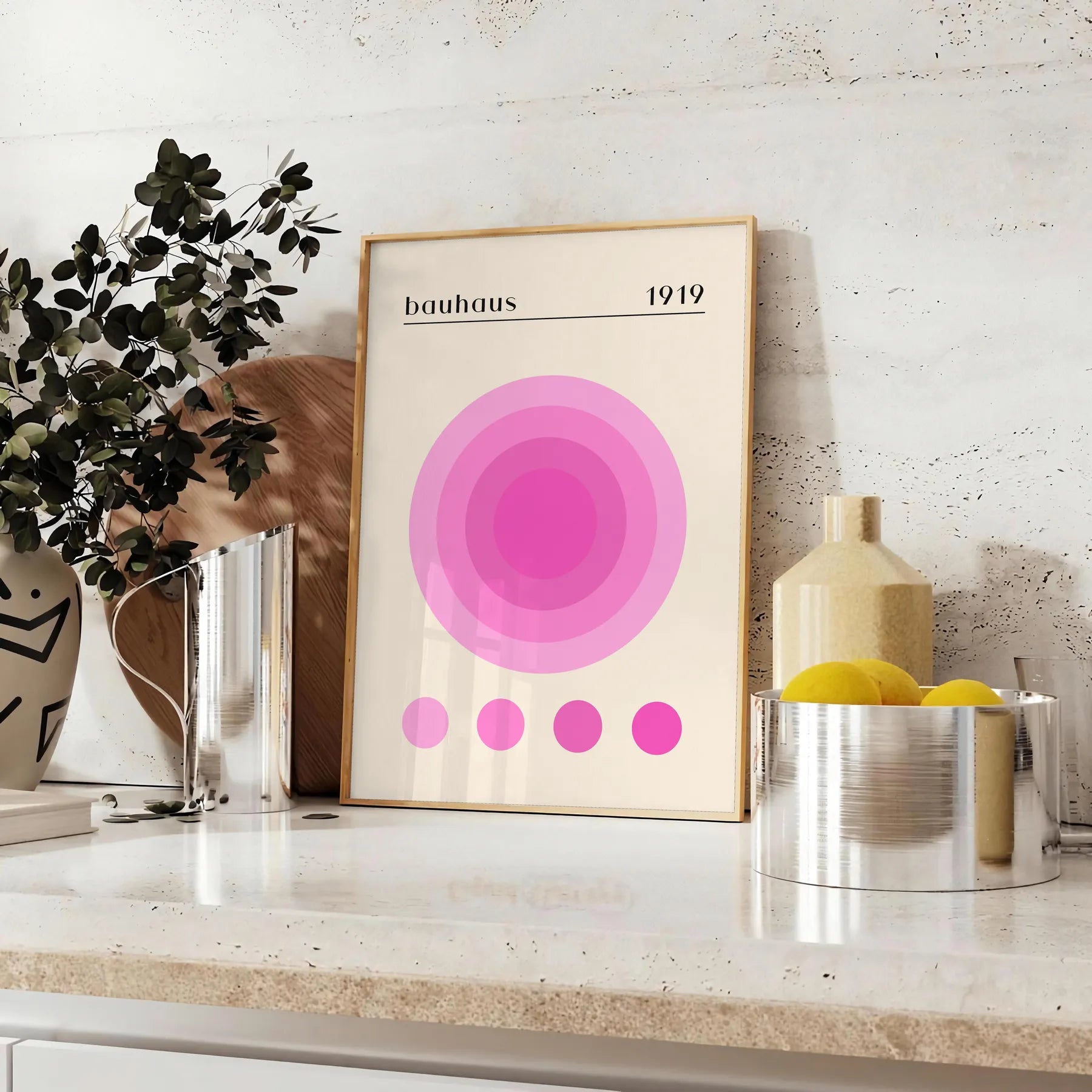 space Bauhaus Wall Art striking abstract poster touch modern elegance room unique gift stylish addition home decor alone print
